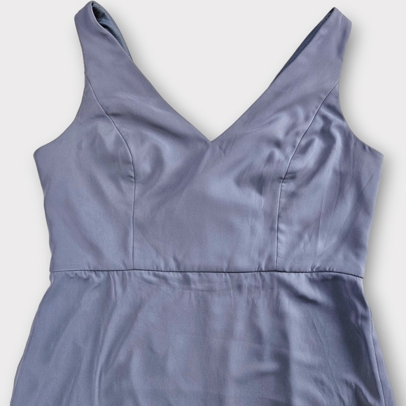 Dessy Social Bridesmaids Trumpet Gown Silverstone - Picture 8 of 11